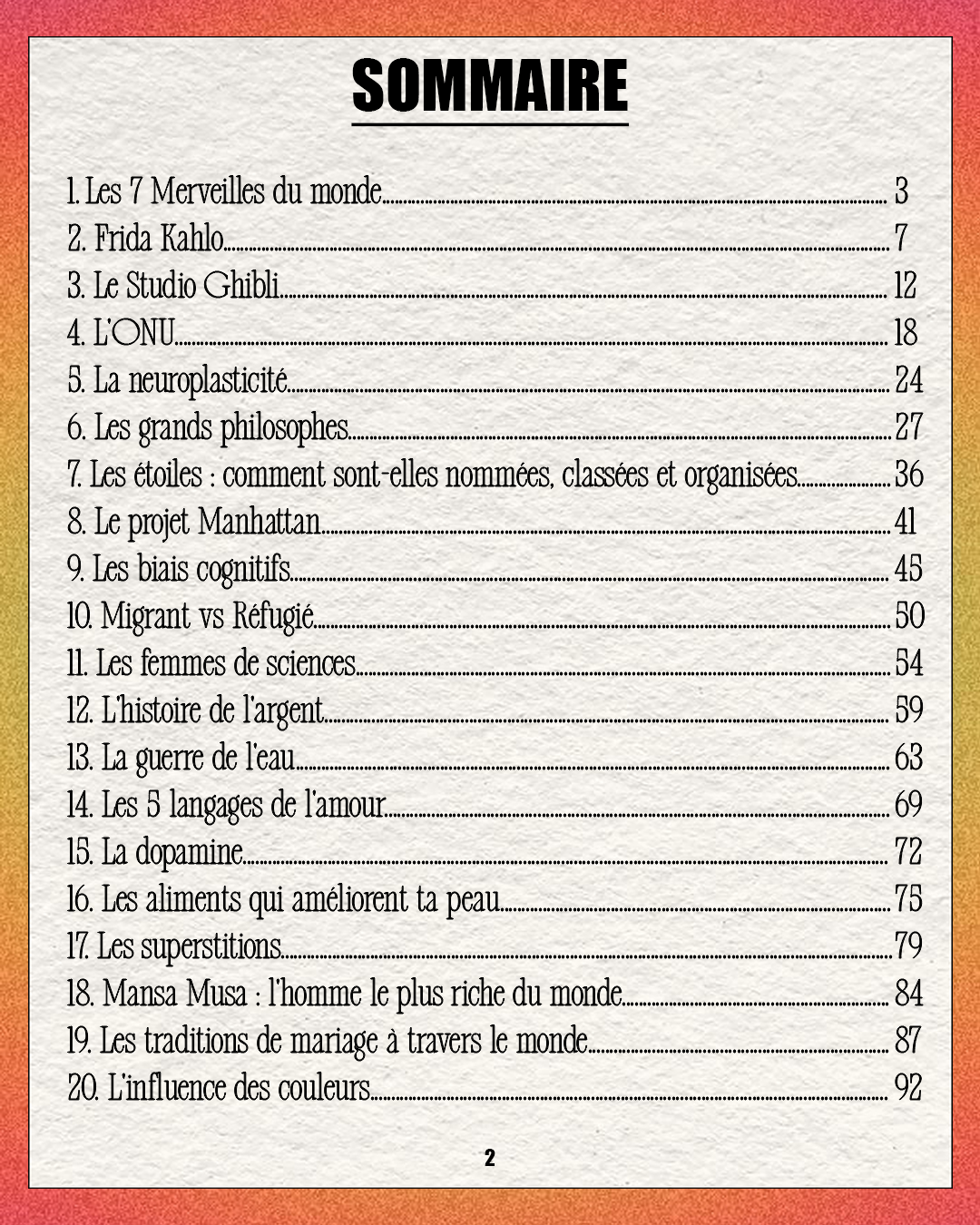 #DROP1 - 20 Fiches Culture
